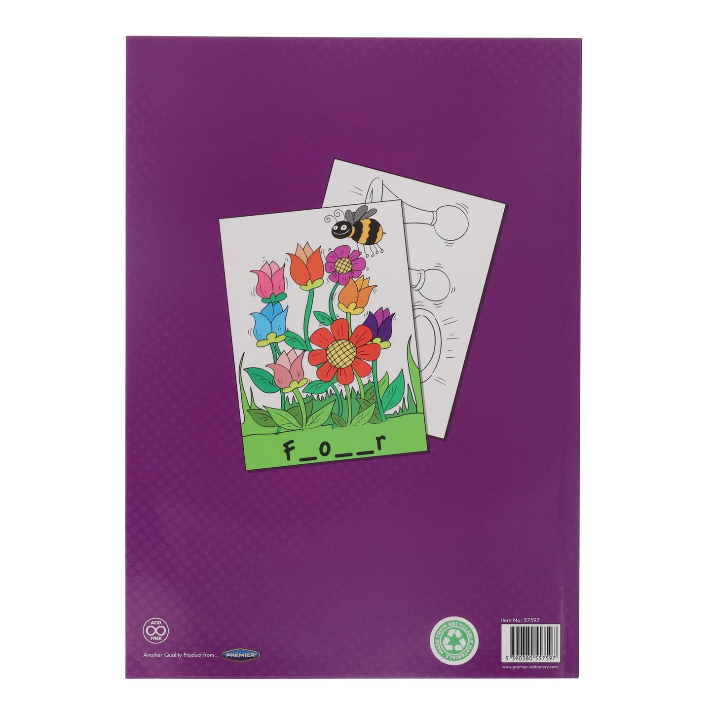 World Of Colour A4 48pg Colouring Book - Word Games