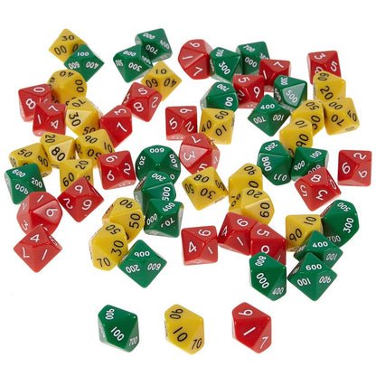 Hundreds Tens and Units Dice Pack of 60