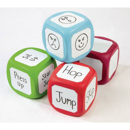 Teachers Whiteboard Dice Pack of 4