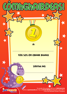 **Praise Pad -Comhghairdeas!