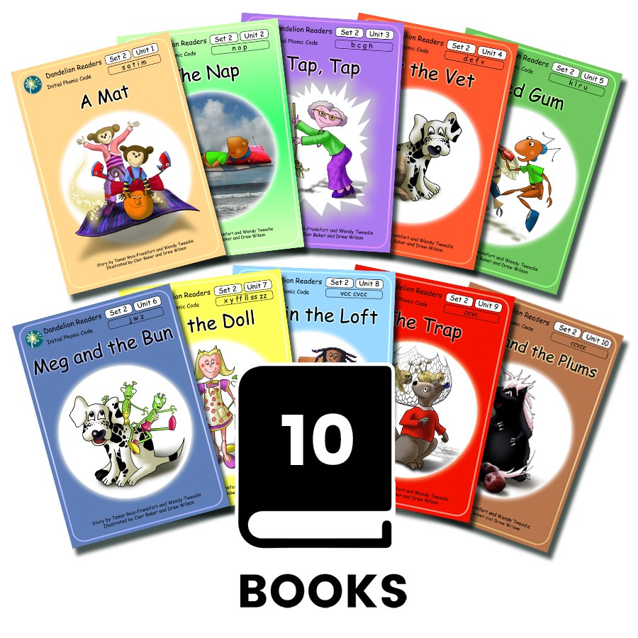 Dandelion Readers, Set 2 Units 1-10 (10 Titles)