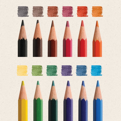 ReCreate Treesaver Recycled Colouring Pencils Tub of 72