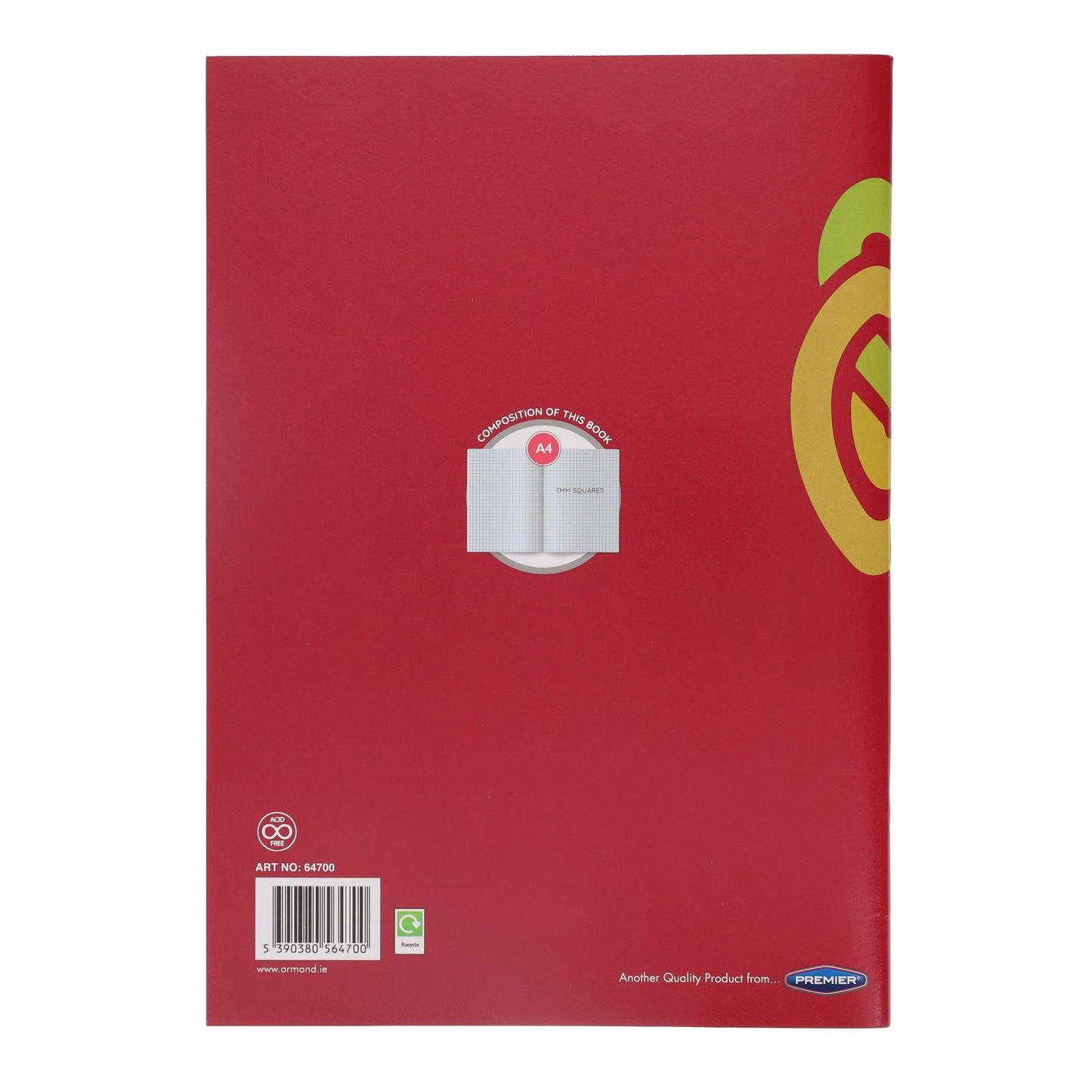 Ormond A4 120 Page Maths Copy Book