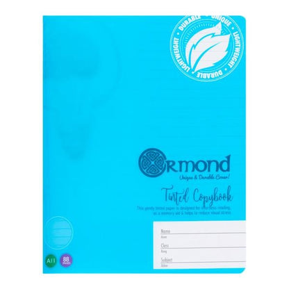 Ormond 88pg A11 Visual Memory Aid Durable Cover Copy Book - Blue