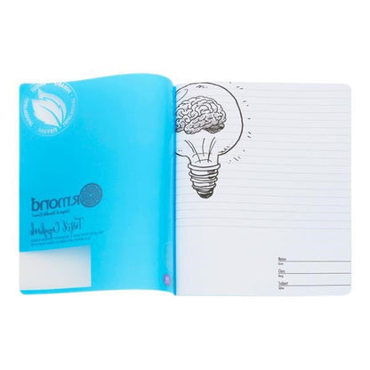 Ormond 88pg A11 Visual Memory Aid Durable Cover Copy Book - Blue