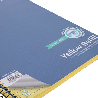 Student Solutions A4 160Pg Visual Memory Aid Spiral - Yellow