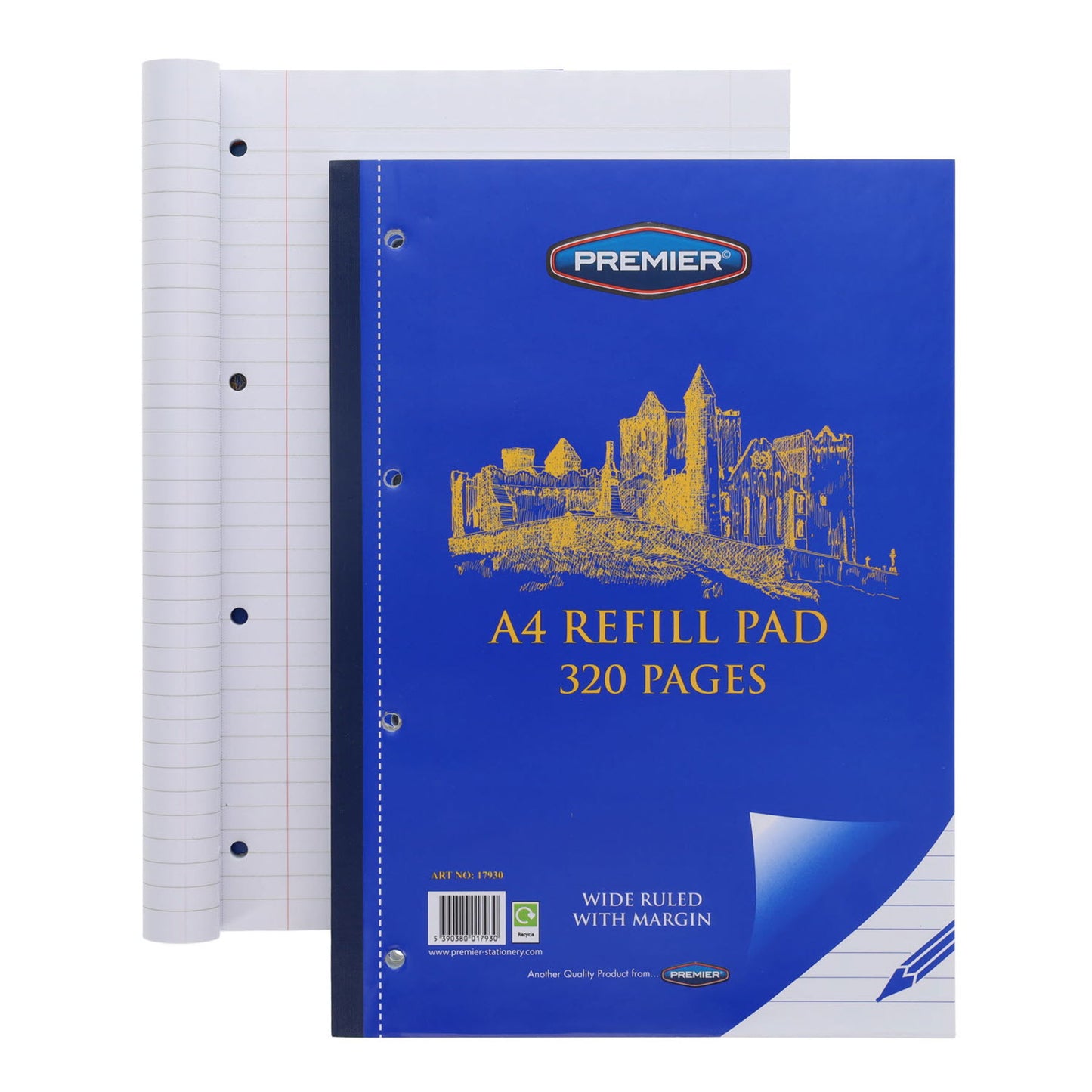 Premier A4 320pg Side Bound Refill Pad