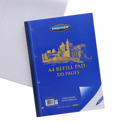 Premier A4 320pg Side Bound Refill Pad