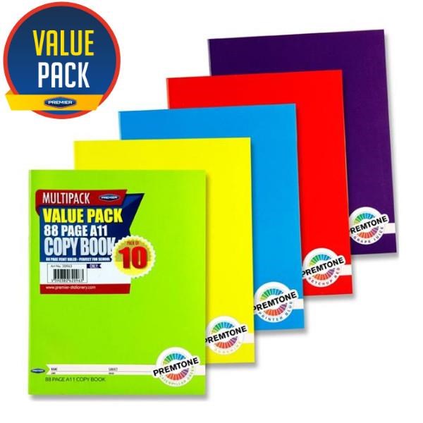 A11 88 Page Copy Book - Pack Of 10