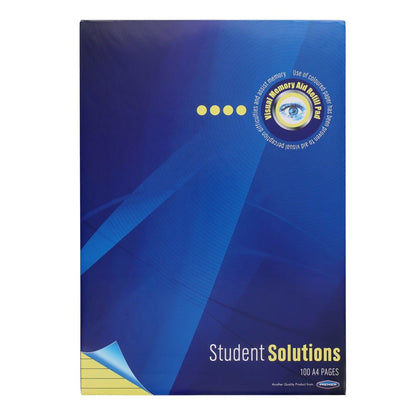 Student Solutions A4 100pg Visual Memory Aid Refill Pad - Lemon