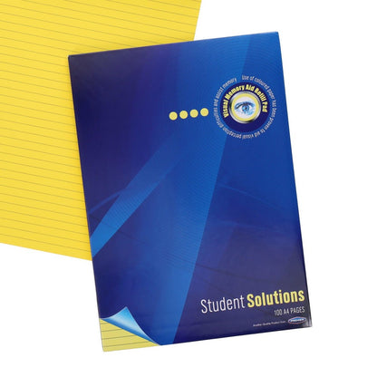 Student Solutions A4 100pg Visual Memory Aid Refill Pad - Lemon