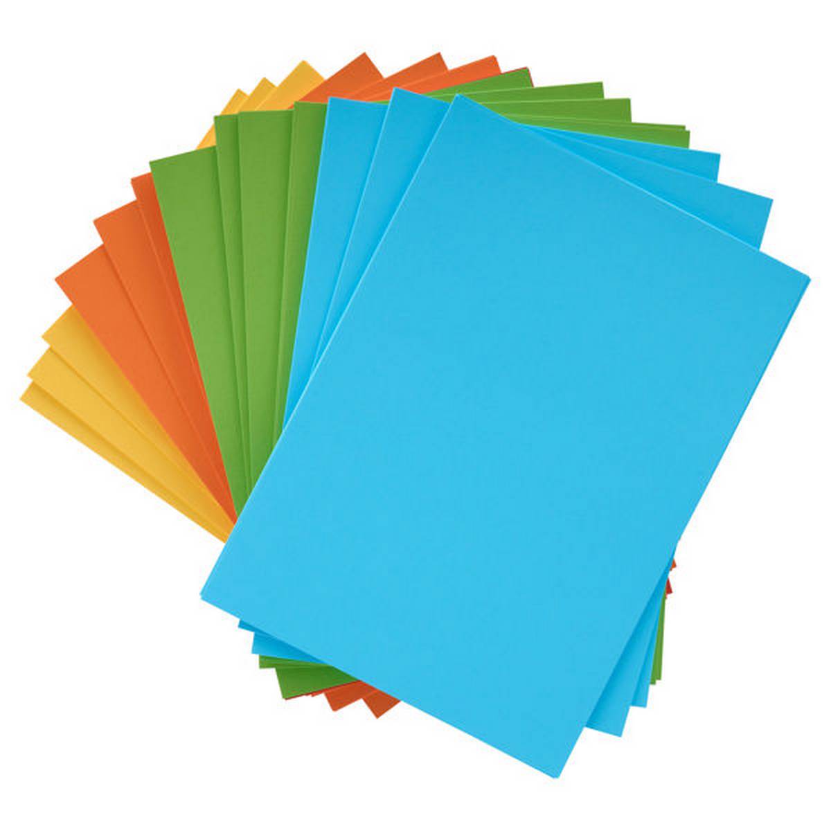 Premier A4 160Grm Activity Card Rainbow Assorted Colours (Pack of 250 Sheets)