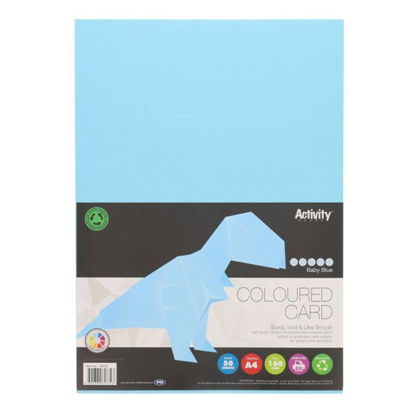 Premier Activity A4 160gsm Card 50 Sheets – Colours