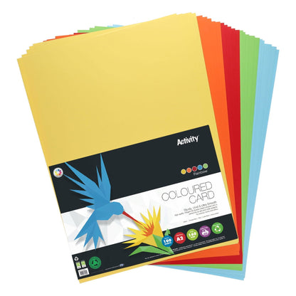 Premier A2 160G Activity Card Rainbow Assorted Colours (Pack Of 100 Sheets)