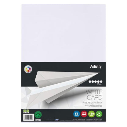 Premier A4 White Card 160gsm (Pack of 50 Sheets)