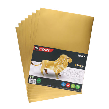 Premier A4 Gold Card 210Gsm (Pack Of 25 Sheets)