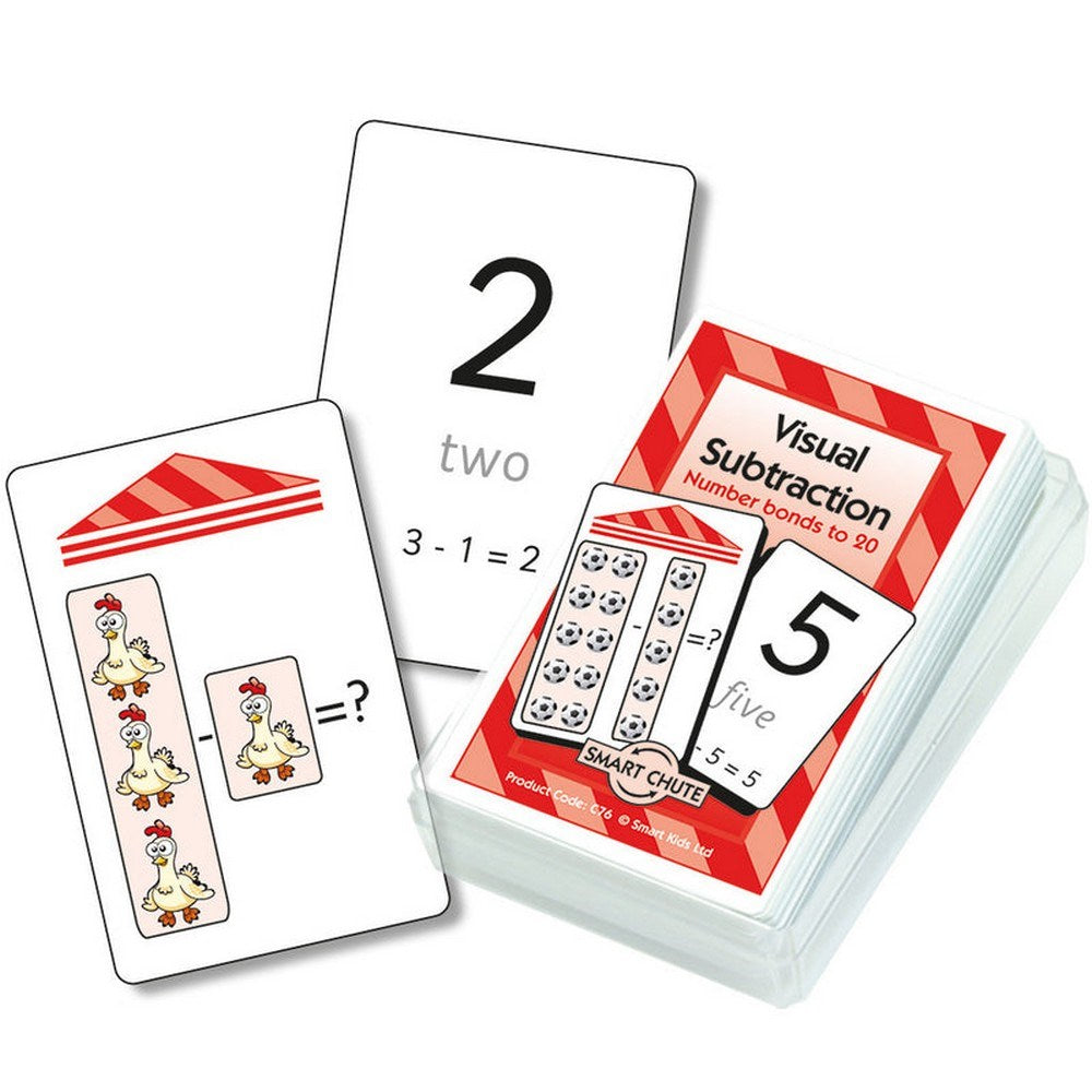 Visual Subtraction Chute Cards