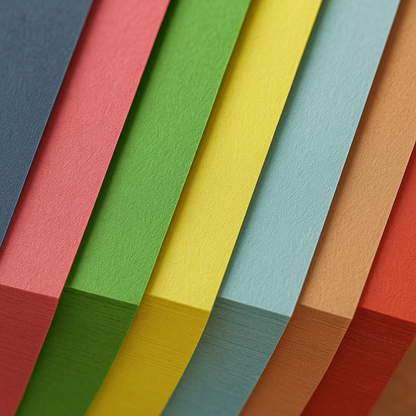 Remnant Assorted Coloured Construction Paper - Various Sizes 18Kg
