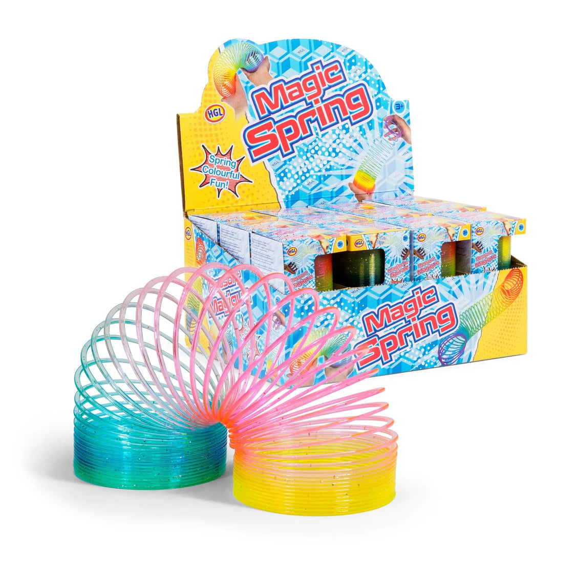 Round Magic Spring Slinky - Rainbow Colours