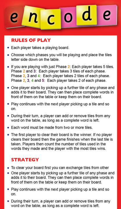 Encode Word Building Game