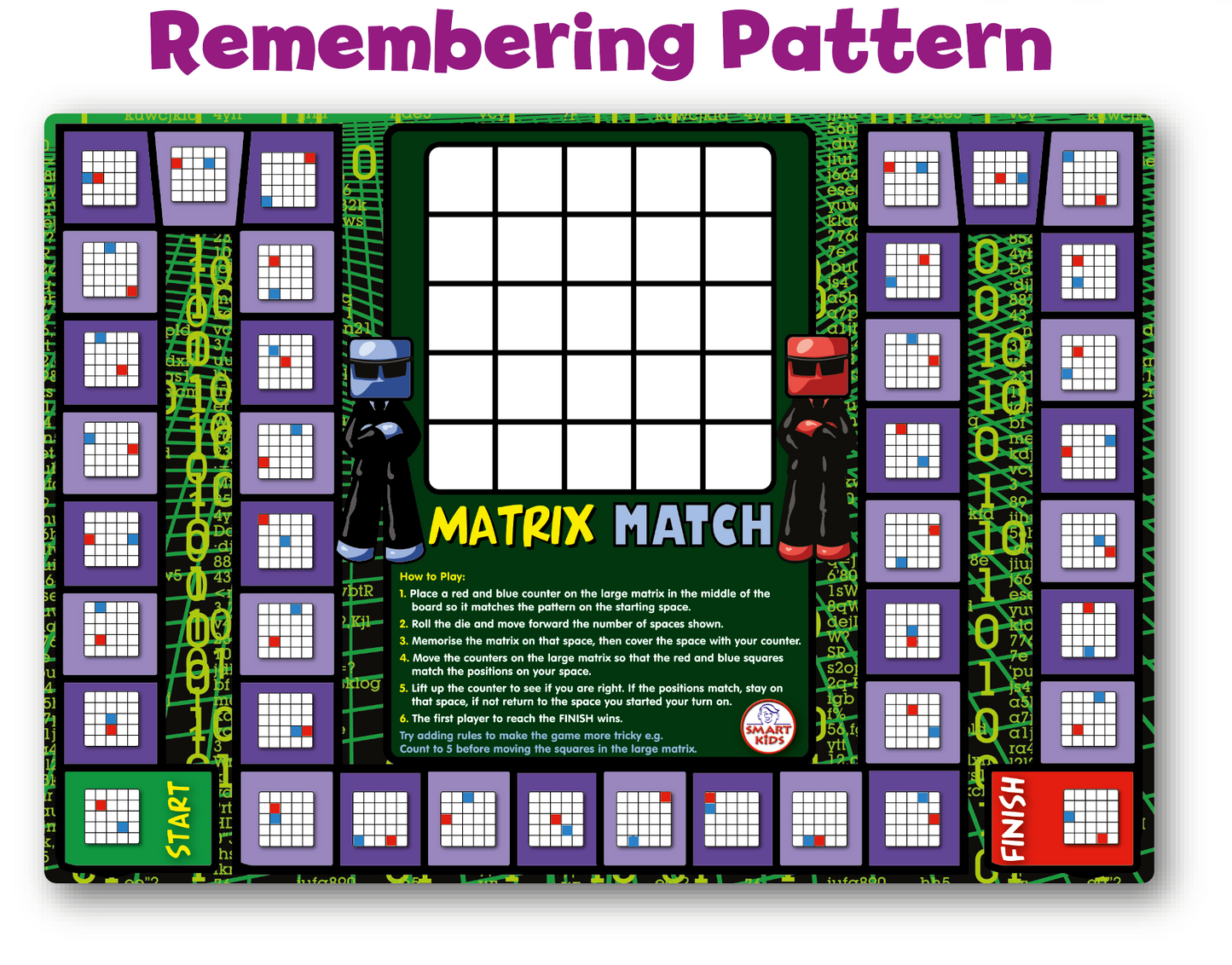 6 Brain Builder Board Games - Memory Skills