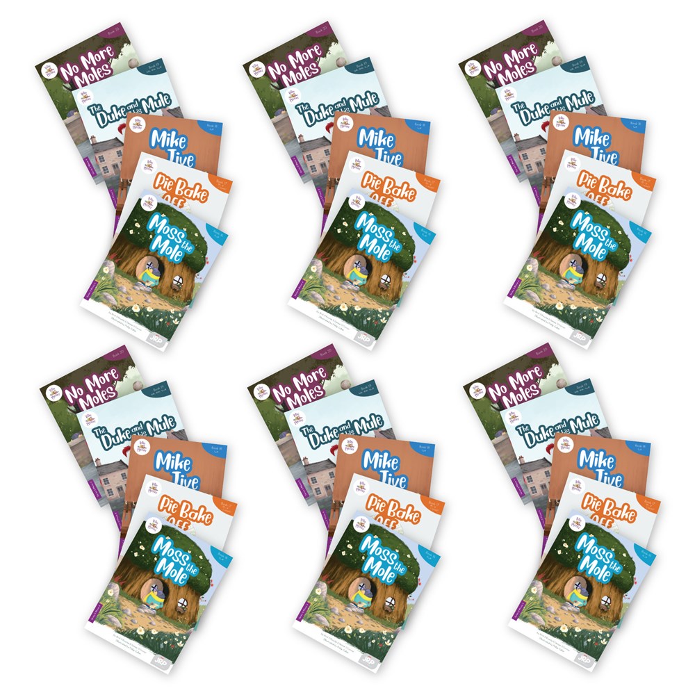 BiDee Phonics Decodable Readers  Series 2 Phase 4  - 6 Pack