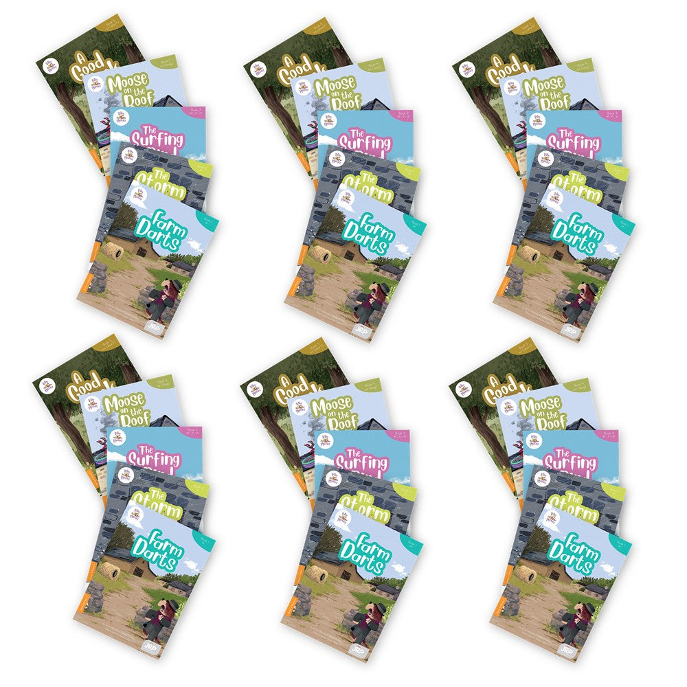 BiDee Phonics Decodable Readers  Series 2 Phase 1 - 6 Pack