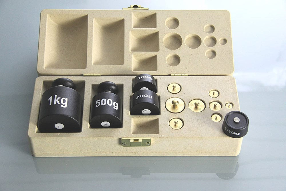 Set Of 13 Weights In A Case