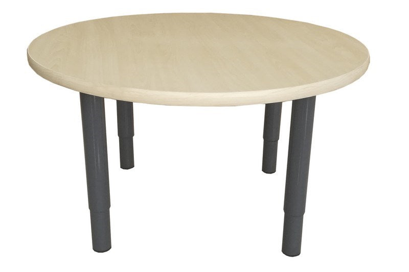 Tikktokk Sage Height Adjustable Table Birch: Round (80 X 80Cm)