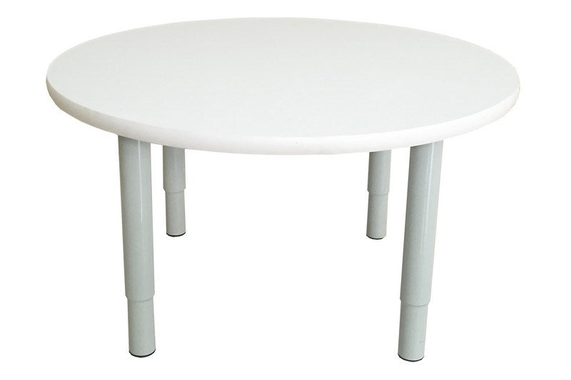 Tikktokk Sage Height Adjustable Table White: Round (80 X 80Cm)