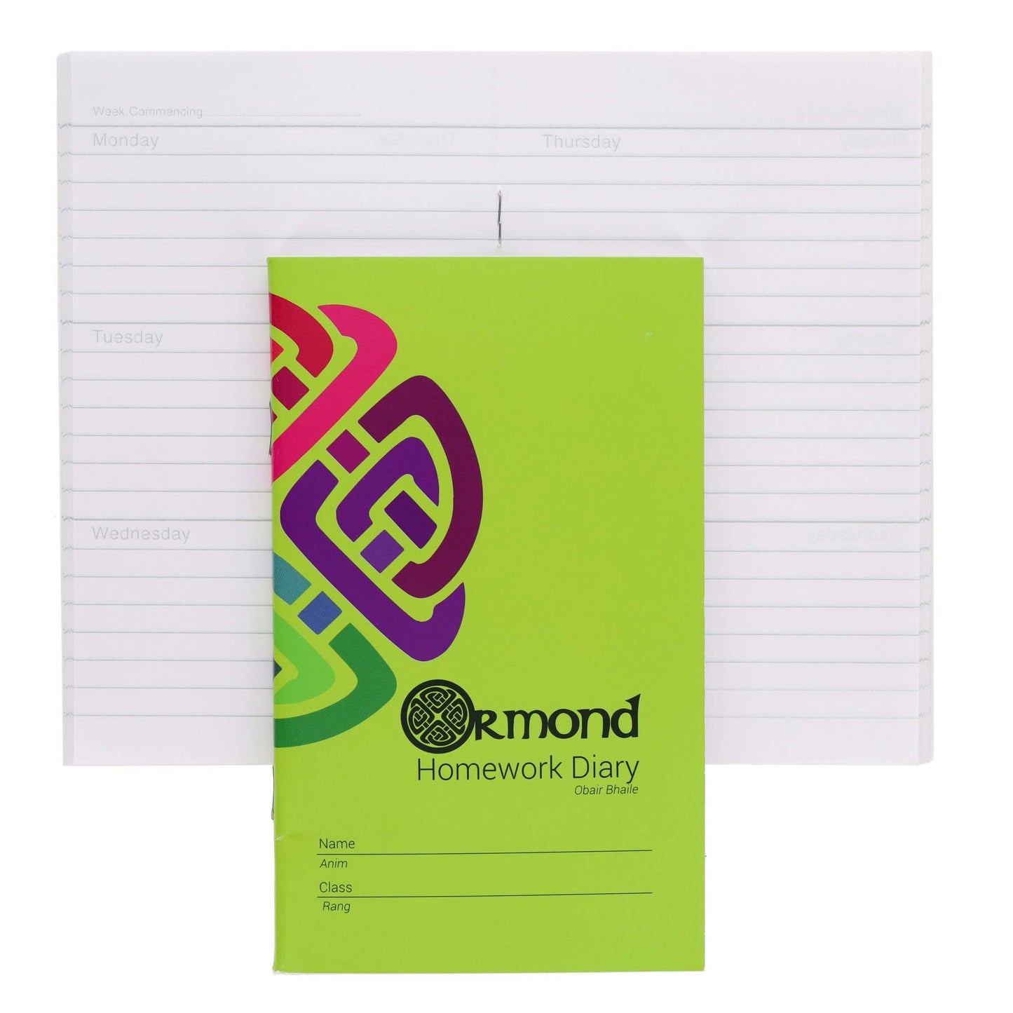 Ormond Homework Diary 84 Pages