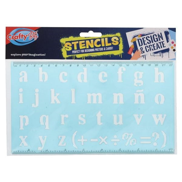 ** Alphabet Lettering Stencil