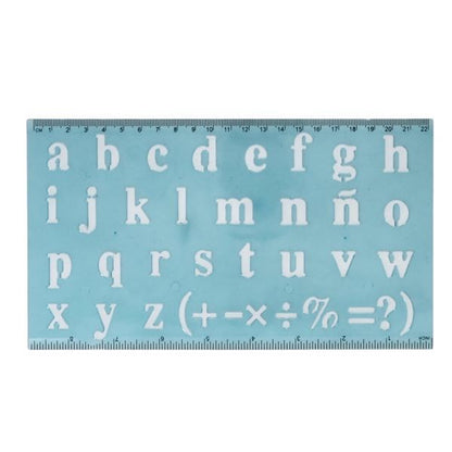 ** Alphabet Lettering Stencil