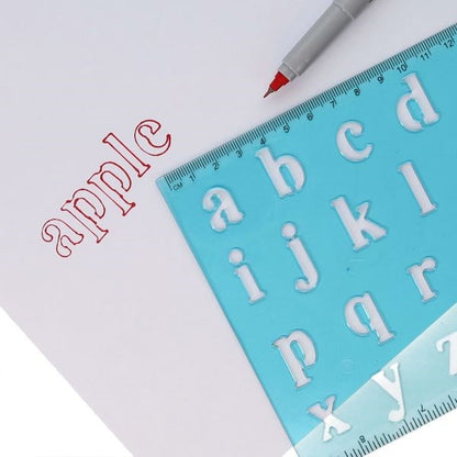 ** Alphabet Lettering Stencil