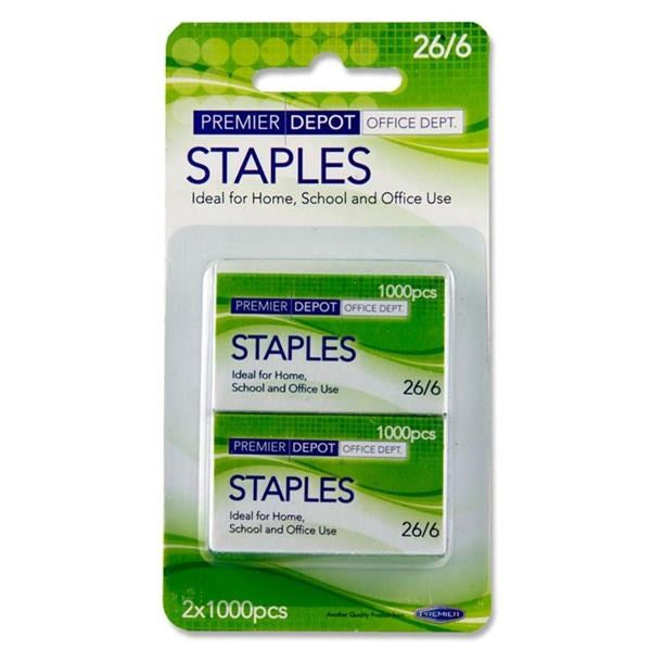 Concept 2 Boxes Of 1000 26/6 Staples