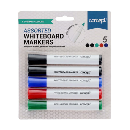 Concept Whiteboard Markers Pack of 5