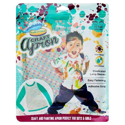 World Of Colour Art Apron Small - Age 1-5 Years