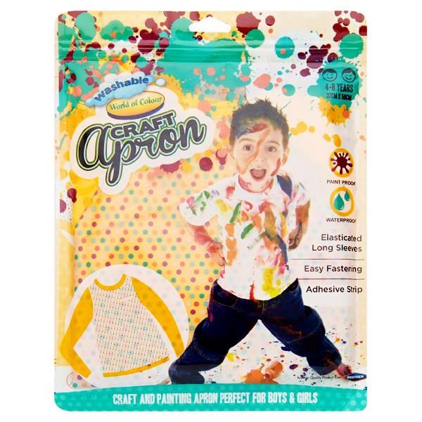World Of Colour Art Apron Medium - Age 4-8 Years