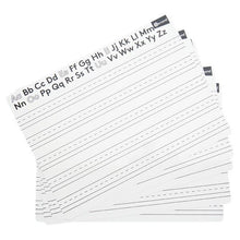A4 Alphabet/Lined Write & Wipe Boards Pack of 10