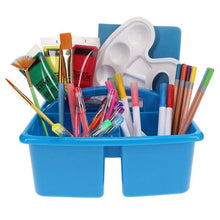 **Small Plastic Desktop Caddy Printer Blue