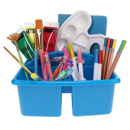 **Small Plastic Desktop Caddy Printer Blue