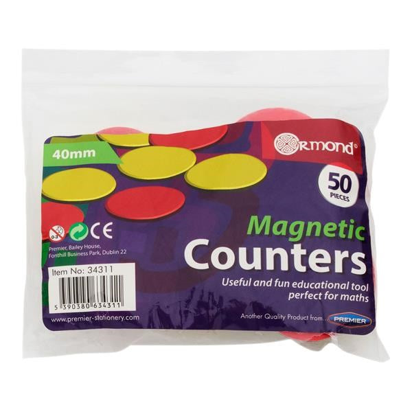 Magnetic Counters 40mm Set of 50