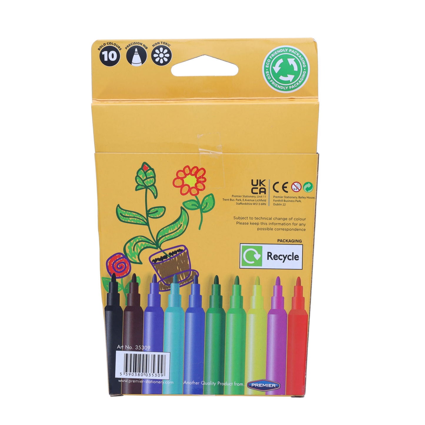 World of Colour Felt Tip Markers Set of 10
