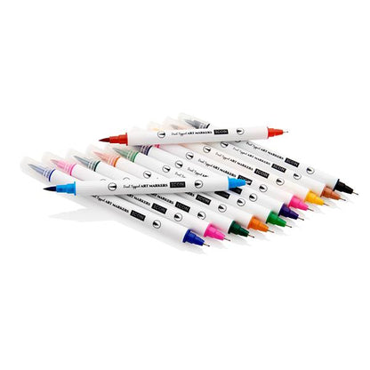 Icon Dual Tipped Art Markers - Pack of 12