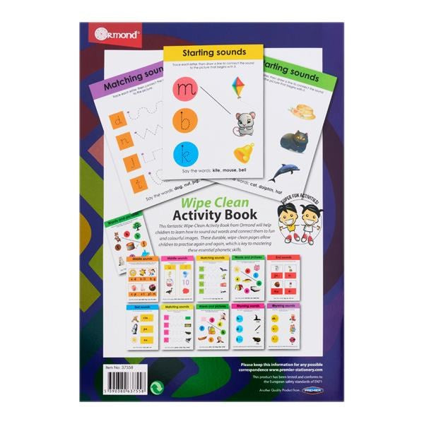 **Ormond Wipe Clean Activity Book - Phonics