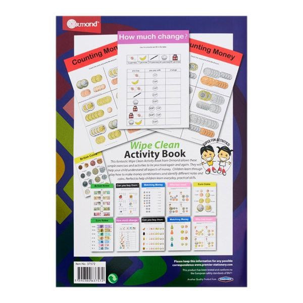 **Ormond Wipe Clean Activity Book - Money