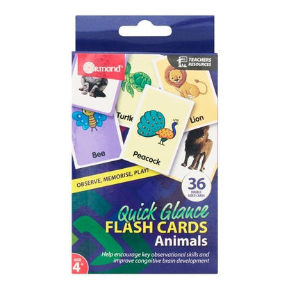 Quick Glance Flash Cards - Animals