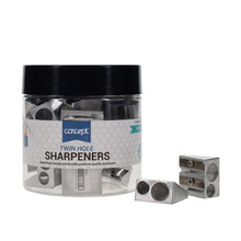 Concept Twin Hole Metal Pencil Sharpener