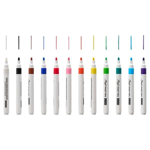 Icon Acrylic Paint Pens Pack Of 12