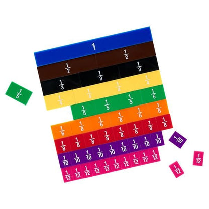 **Fraction Tiles Set of 51 with Tray